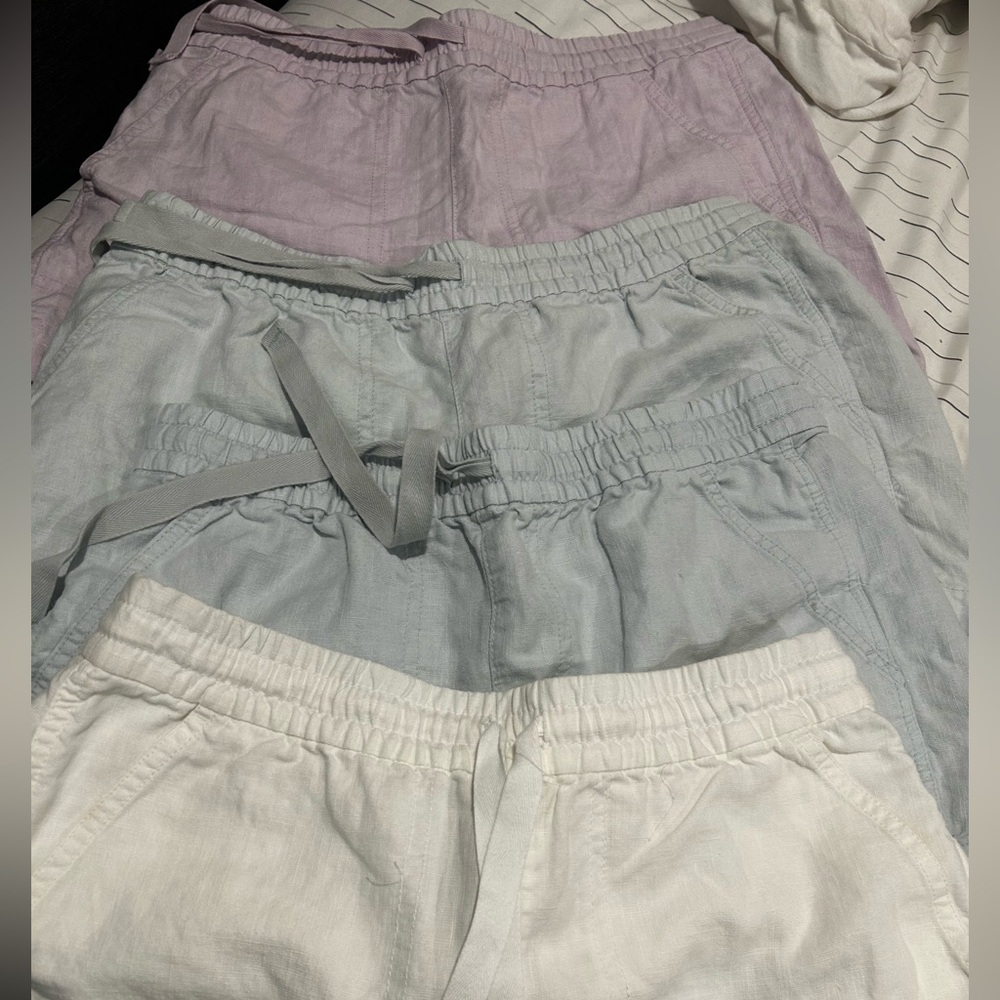 4 For 35 Big sale J. Crew Gray and White Cargo Shorts Casual Comfort
